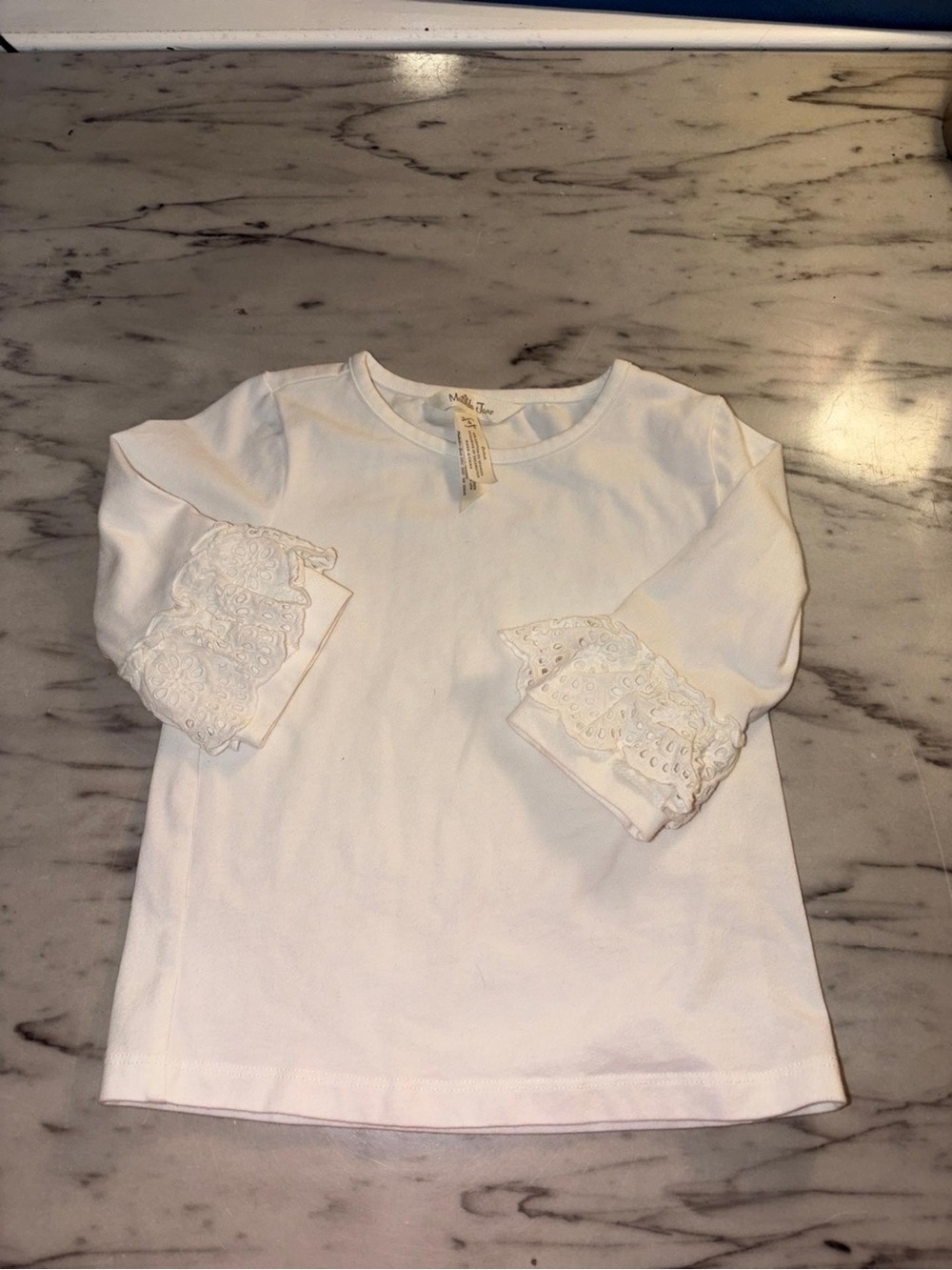 Matilda Jane Cream Colored Shirt Girls Sz 8 🤍✨